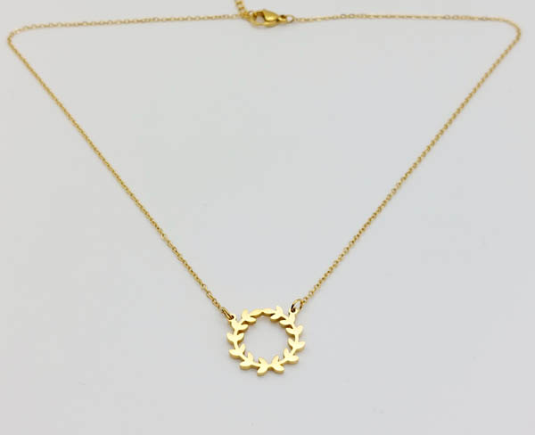 collier-chaine-or-cercle-feuilles